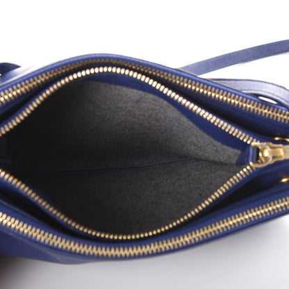 Celine Lambskin Small Trio Crossbody Bag Indigo 6 of 9