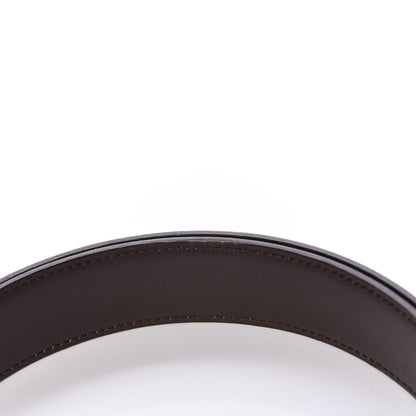Hermes Box Chamonix 32mm H Belt 95 Black Chocolate 5 of 7