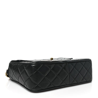 Chanel Lambskin Quilted Tassel Camera Case Black 4 of 10