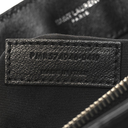 Saint Laurent Calfskin Y Quilted Monogram Medium Loulou Chain Satchel Black 8 of 11