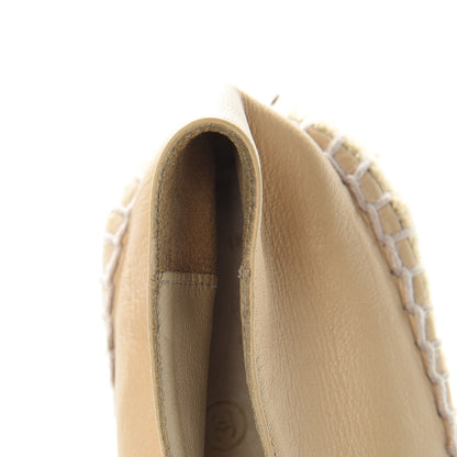 Chanel Lambskin CC Espadrilles 40 Beige Black 16 of 18