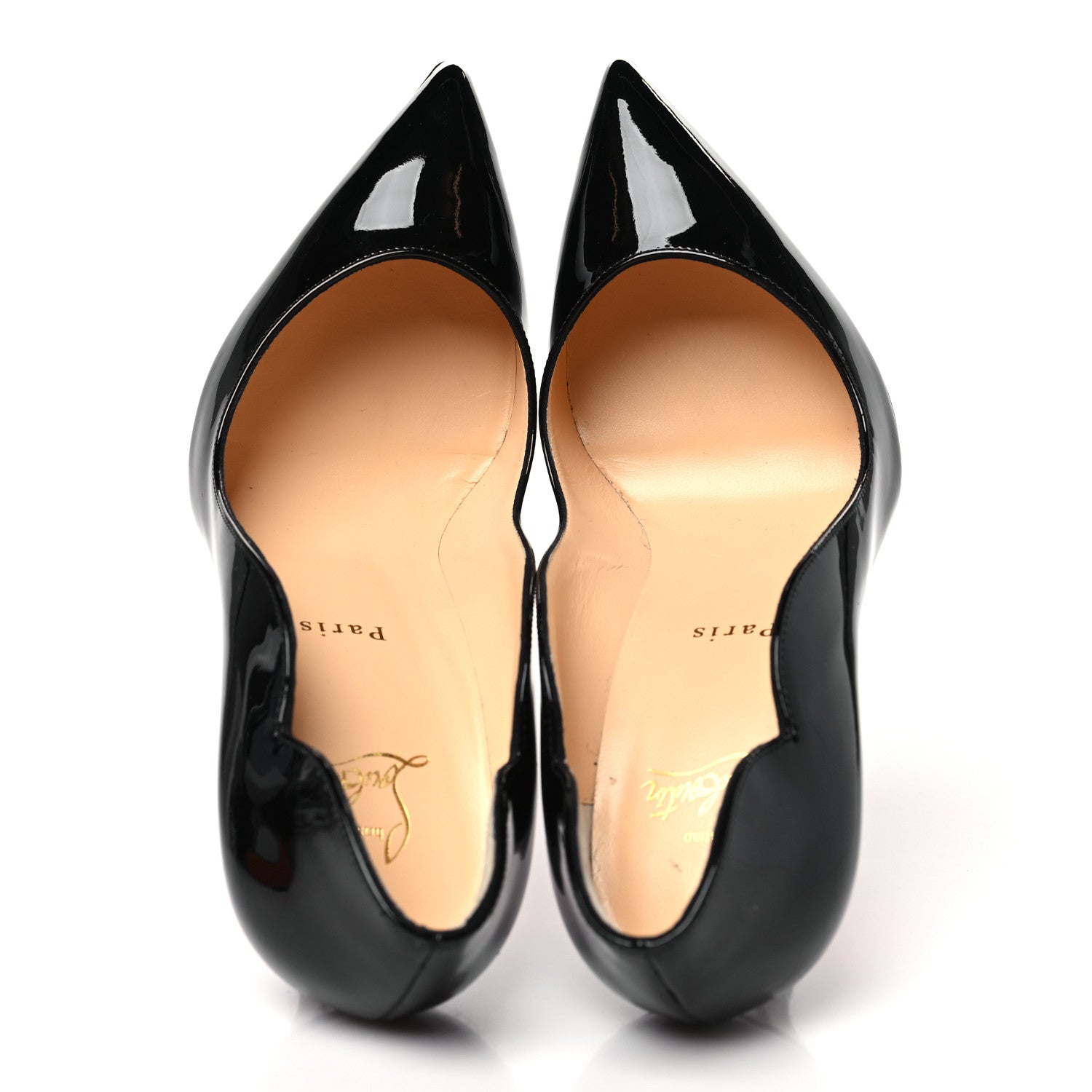 Christian Louboutin Patent Hot Chick 100 Pumps 39.5 Black 2 of 8