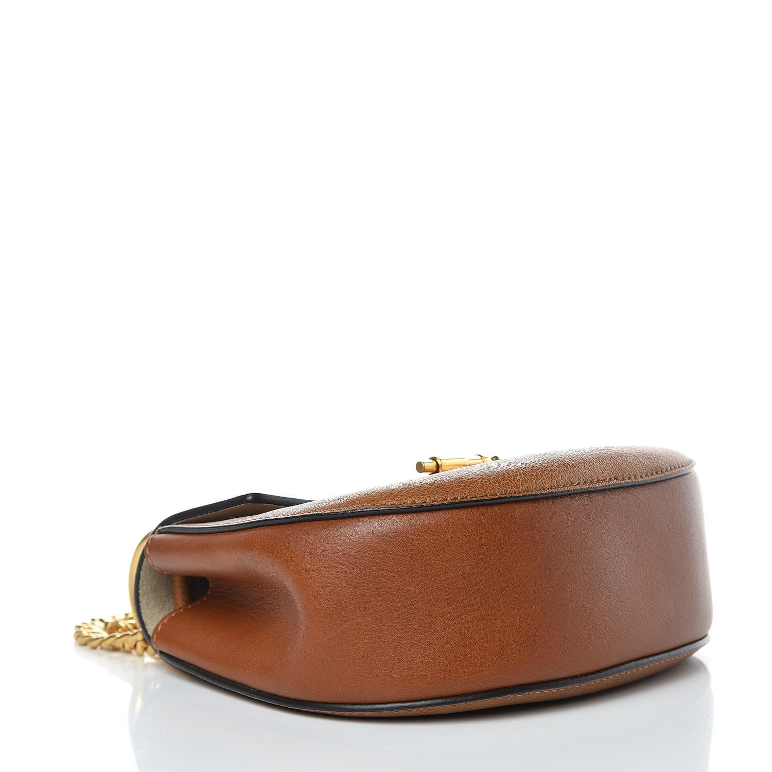 Chloe Grained Lambskin Mini Drew Shoulder Bag Caramel 4 of 10