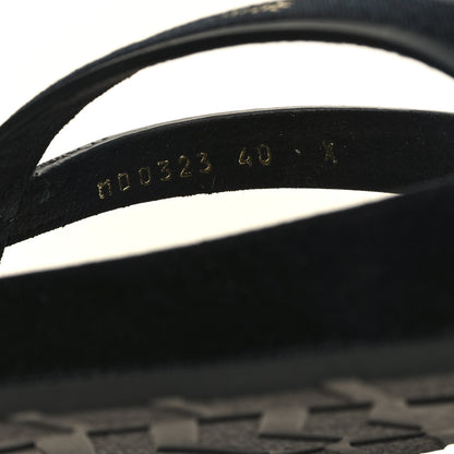 Christian Dior Velvet Diorsea Thong Sandals 40 Black 9 of 9