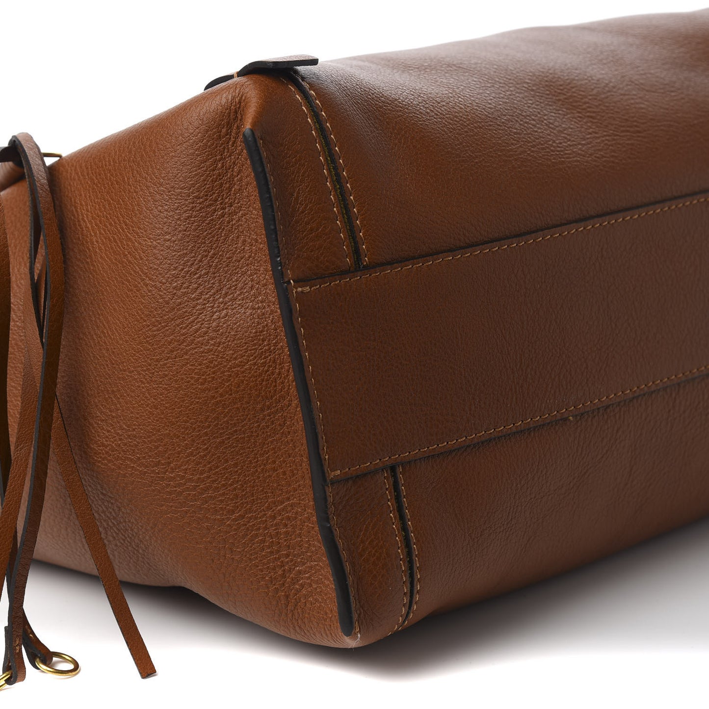 Smooth Calfskin Medium Milo Shopping Tote Caramel