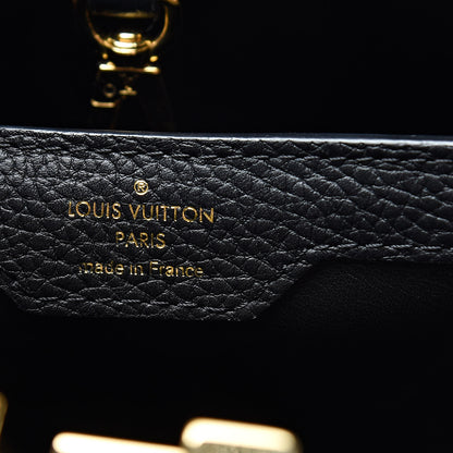 Louis Vuitton Taurillon Studded Capucines PM Black 6 of 9