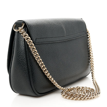 Gucci Pebbled Calfskin Medium Soho Flap Crossbody Black 3 of 11