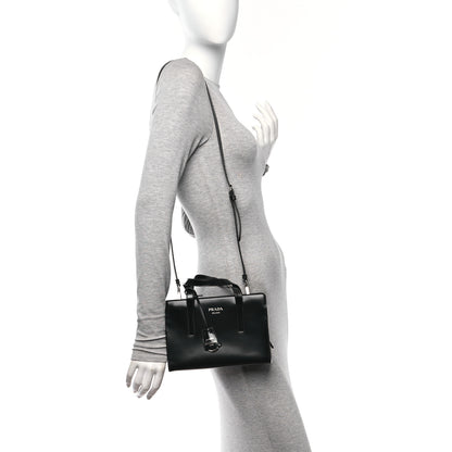 Prada Spazzolato Mini Re-Edition 1995 Double Handle Handbag Black 2 of 10