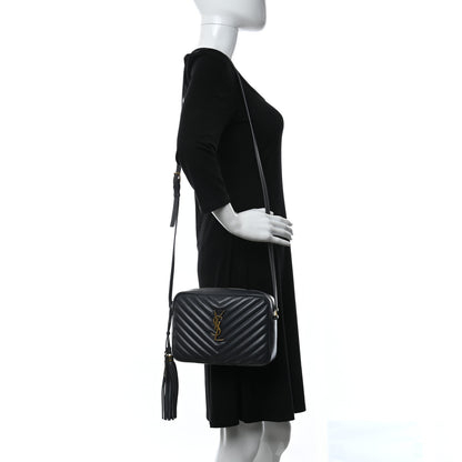 Saint Laurent Calfskin Matelasse Monogram Lou Camera Bag Grey 2 of 10