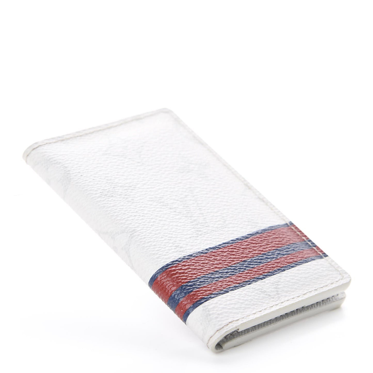 Monogram Stripes Pocket Organizer NM White
