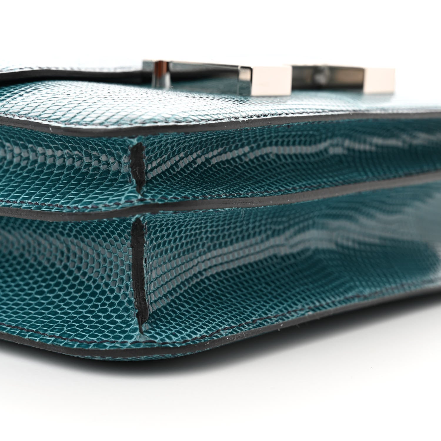 Hermes Lizard Constance 18 Bleu Petrole 10 of 11