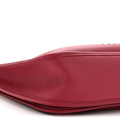Hermes Taurillon Clemence Evelyne III GM Rouge Garance 9 of 12