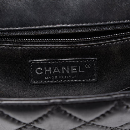 Chanel Lambskin Quilted Jumbo Easy Carry Flap Black 5 of 9