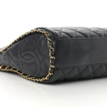 Chanel Calfskin Quilted Medium Chain Me Hobo Black 9 of 11