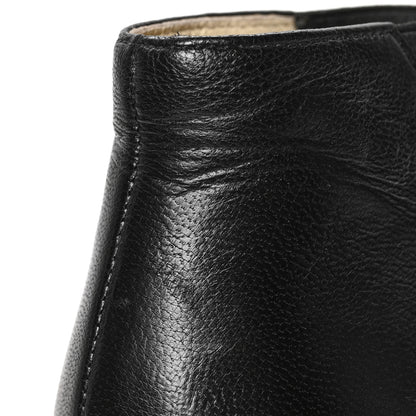 Chanel Lambskin Chain Ankle Boots 40 Black 9 of 10