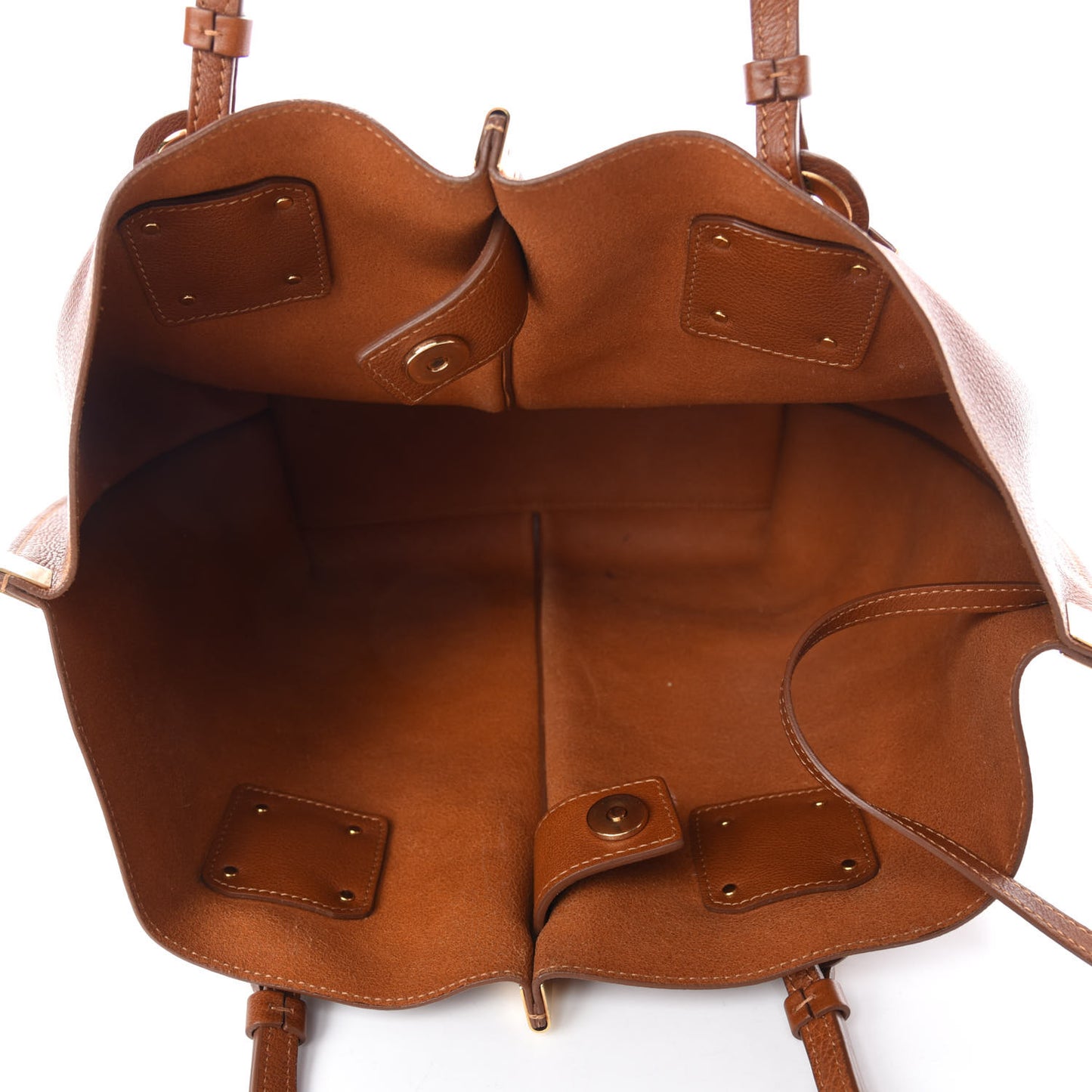Smooth Calfskin Medium Vick Tote Caramel