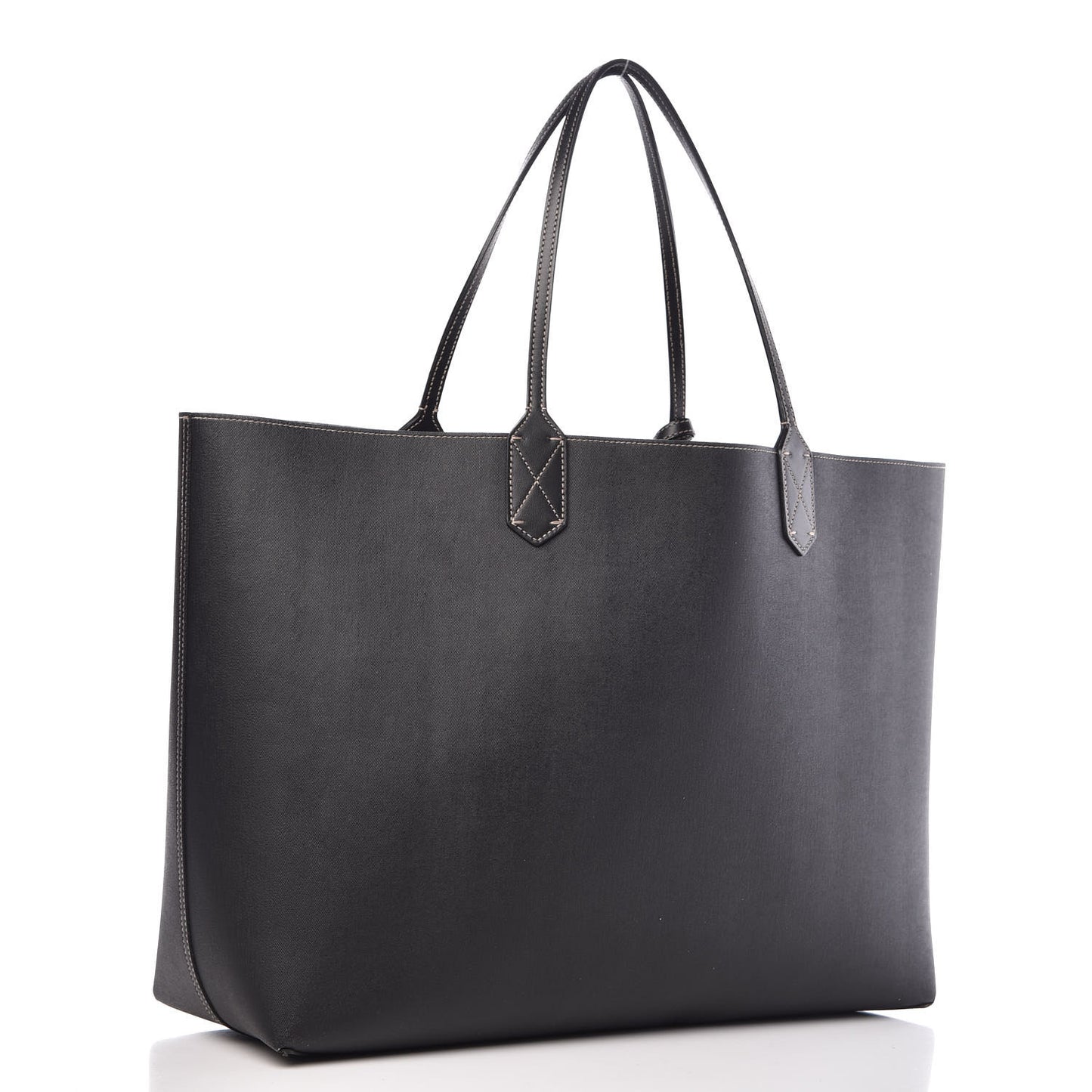 GG Supreme Monogram Large Reversible Tote Beige Black