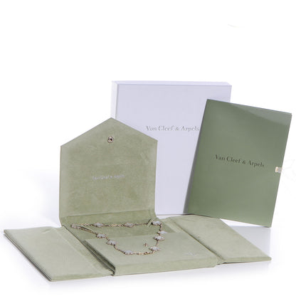 Van Cleef & Arpels 18K White Gold Mother of Pearl 10 Motifs Vintage Alhambra Necklace 7 of 7