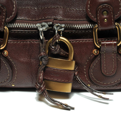 Chloe Leather Paddington Satchel Chocolate 4 of 8