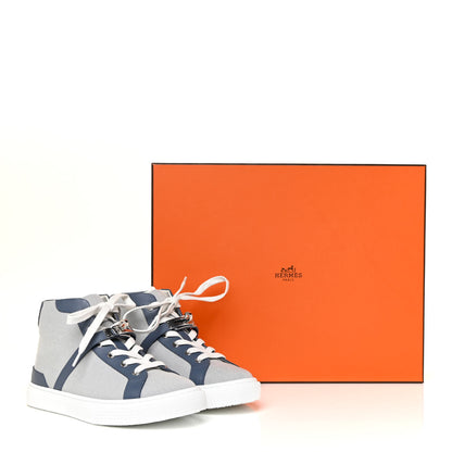 Hermes Canvas Calfskin Daydream Sneakers 36.5 Bleu Marine 13 of 13