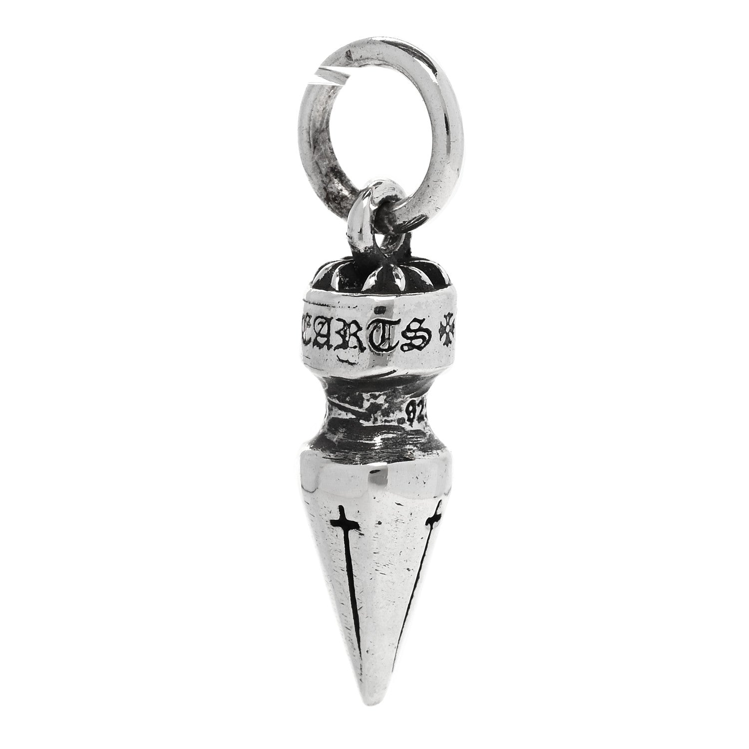 Chrome Hearts Sterling Silver Cross Spike Pendant 4 of 5