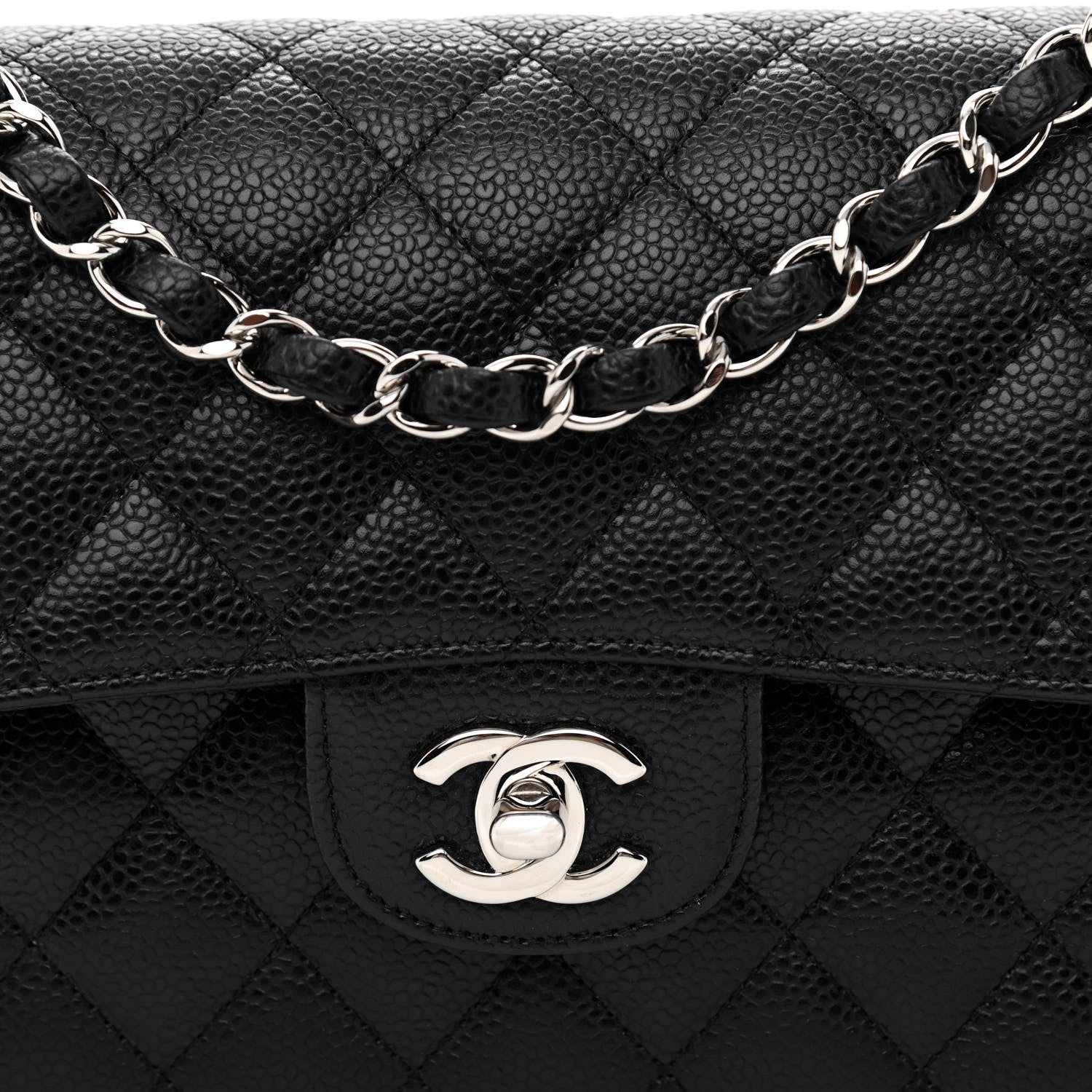 Chanel Caviar Quilted Small Double Flap Black 8 of 10