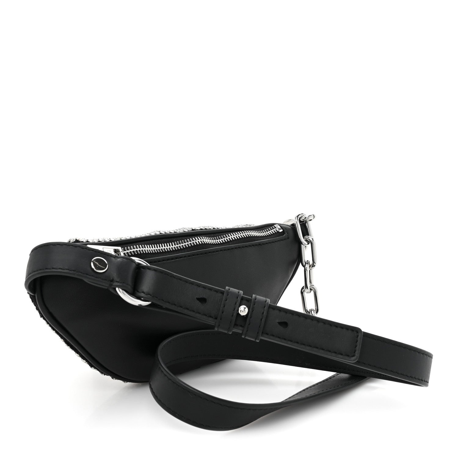 Alexander Wang Rhinestone Mesh Mini Attica Belt Bag Black 3 of 8