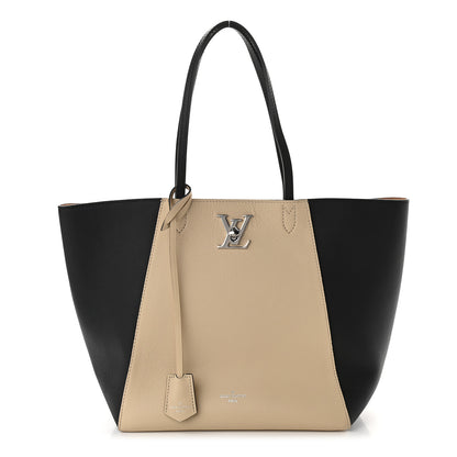 Louis Vuitton Calfskin Lockme Cabas Vanille Black 1 of 11