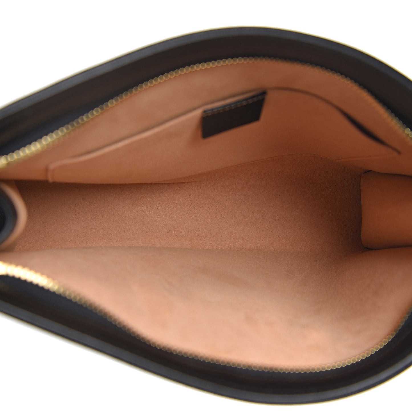Textured Calfskin Horsebit 1955 Zip Pouch Black