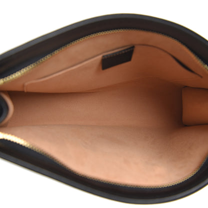 Gucci Textured Calfskin Horsebit 1955 Zip Pouch Black 4 of 9