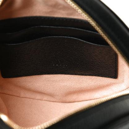 Gucci Grained Calfskin Web Mini Ophidia Round Backpack Black 5 of 10