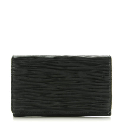 Louis Vuitton Epi Porte-Monnaie Billets Tresor Wallet Black 1 of 7