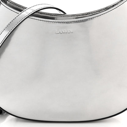 Lanvin Metallic Calfskin Cat Hobo Silver 7 of 10