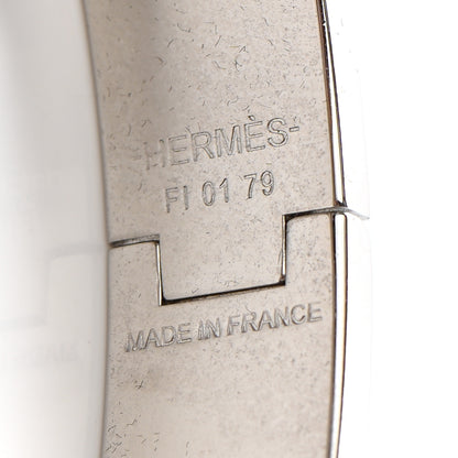 Hermes Enamel Narrow Clic Clac H Bracelet GM Marron Glace 4 of 6