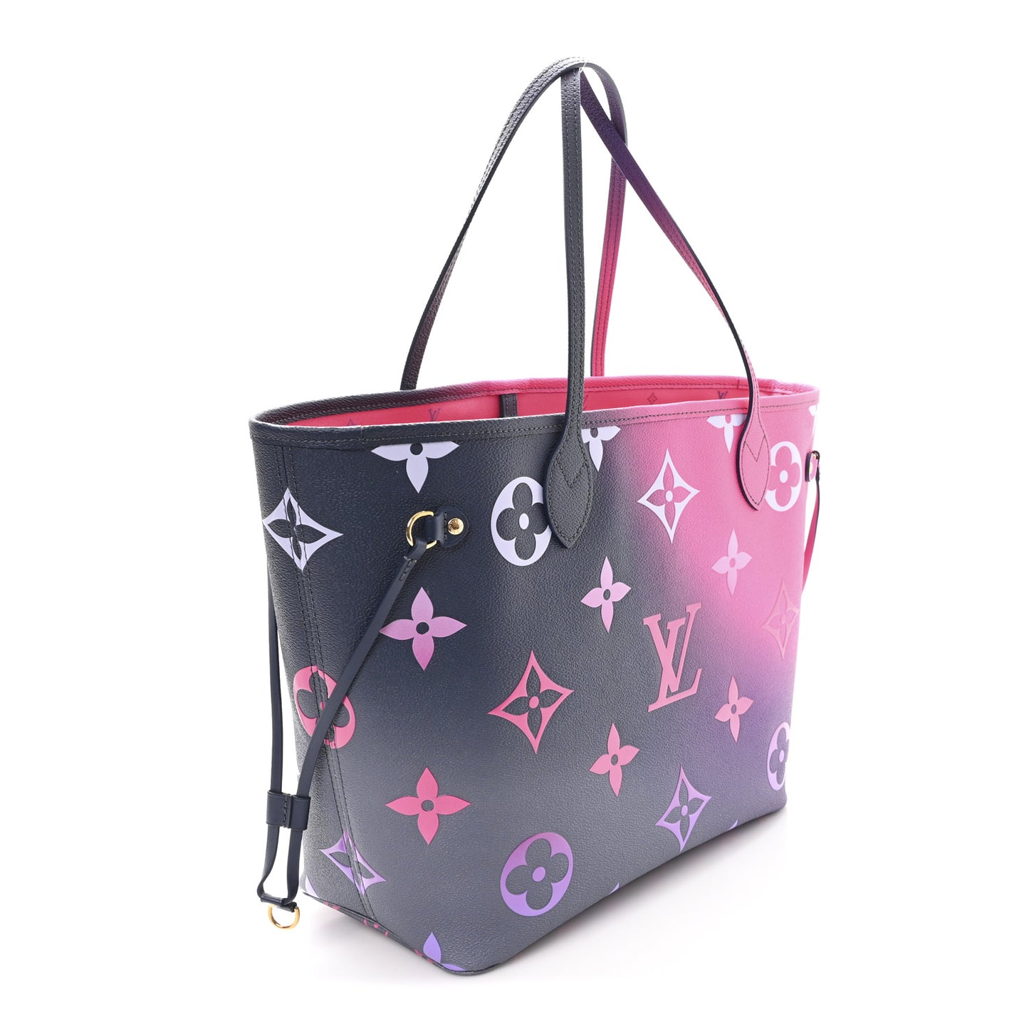 Monogram Giant Spring In The City Neverfull MM Midnight Fuchsia
