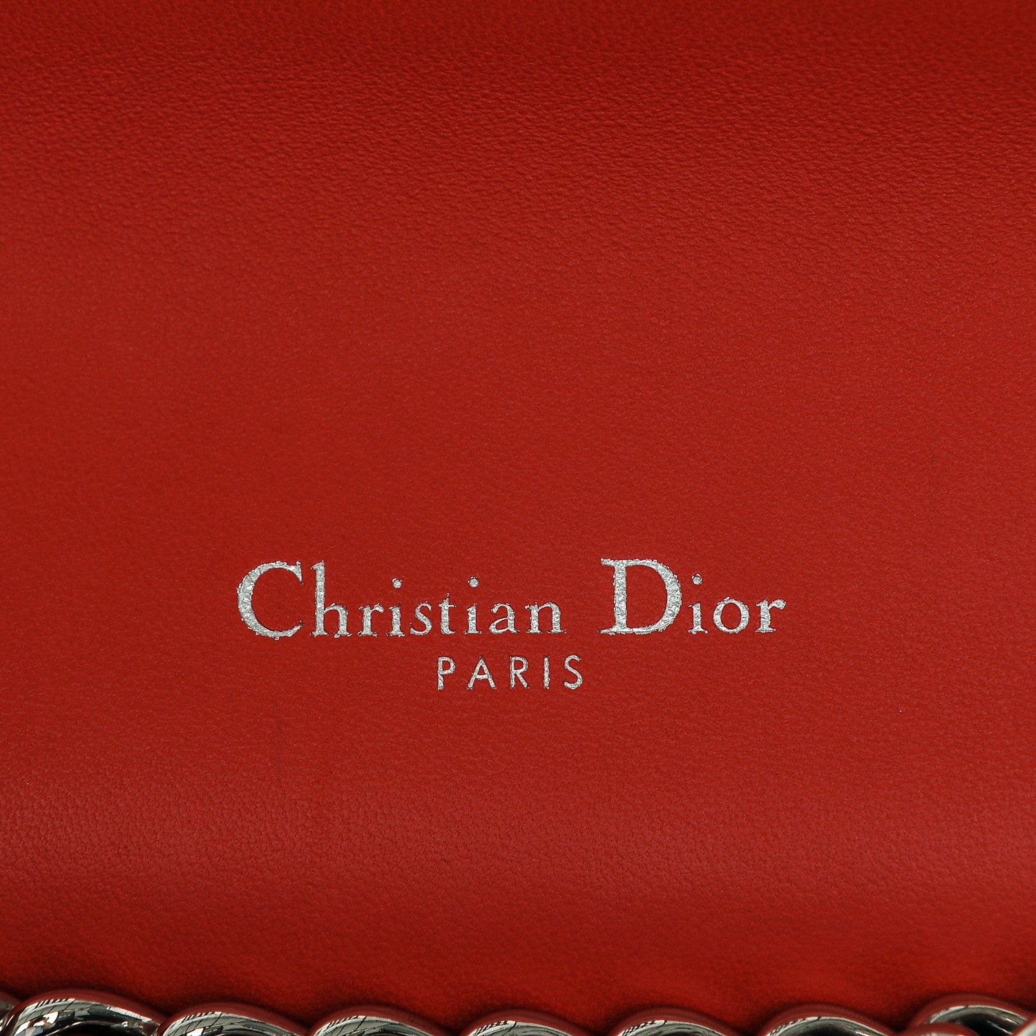 Christian Dior Lambskin Cannage Large Miss Dior Flap Vermillion 6 of 6