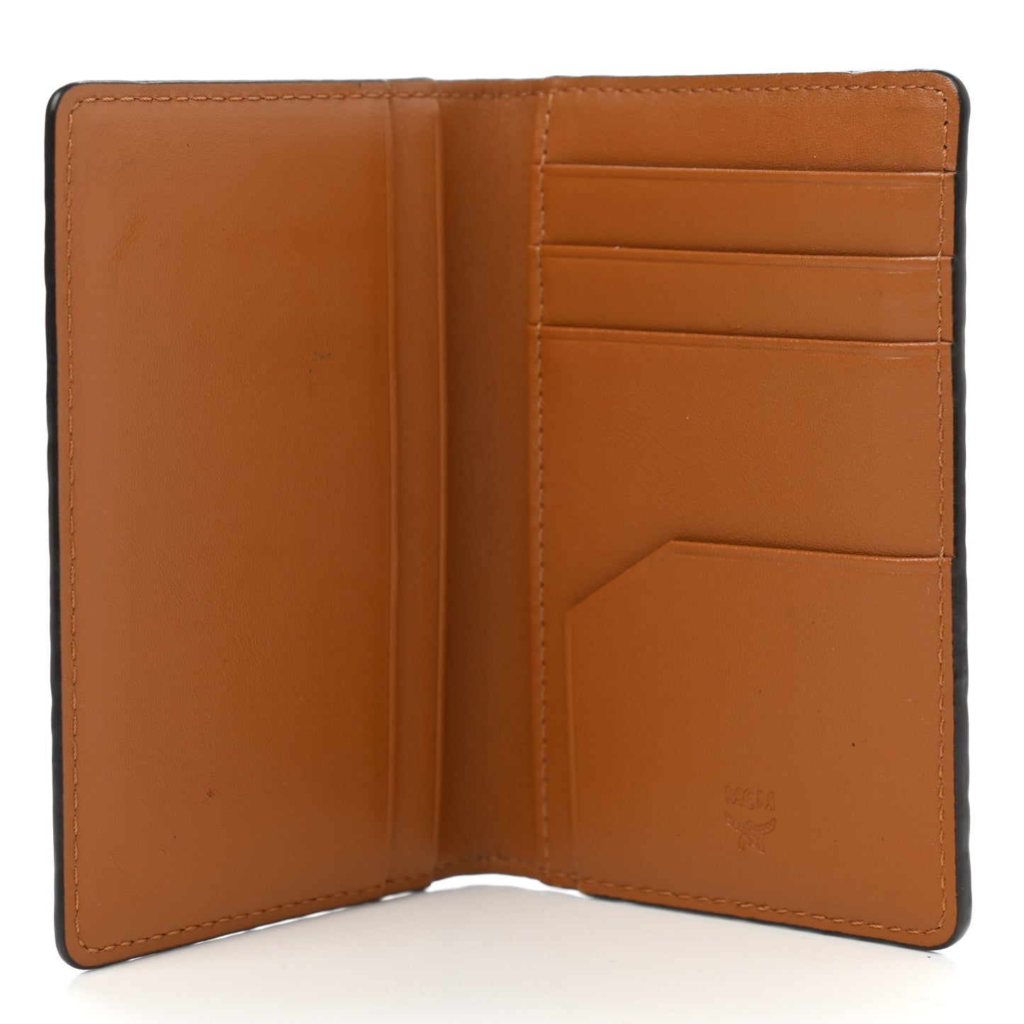 Visetos Mini Two Fold Card Wallet Cognac