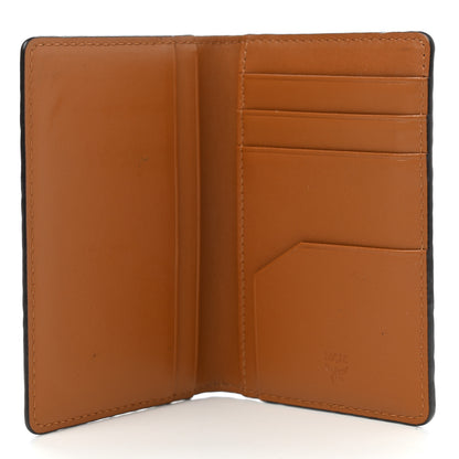 MCM Visetos Mini Two Fold Card Wallet Cognac 5 of 8