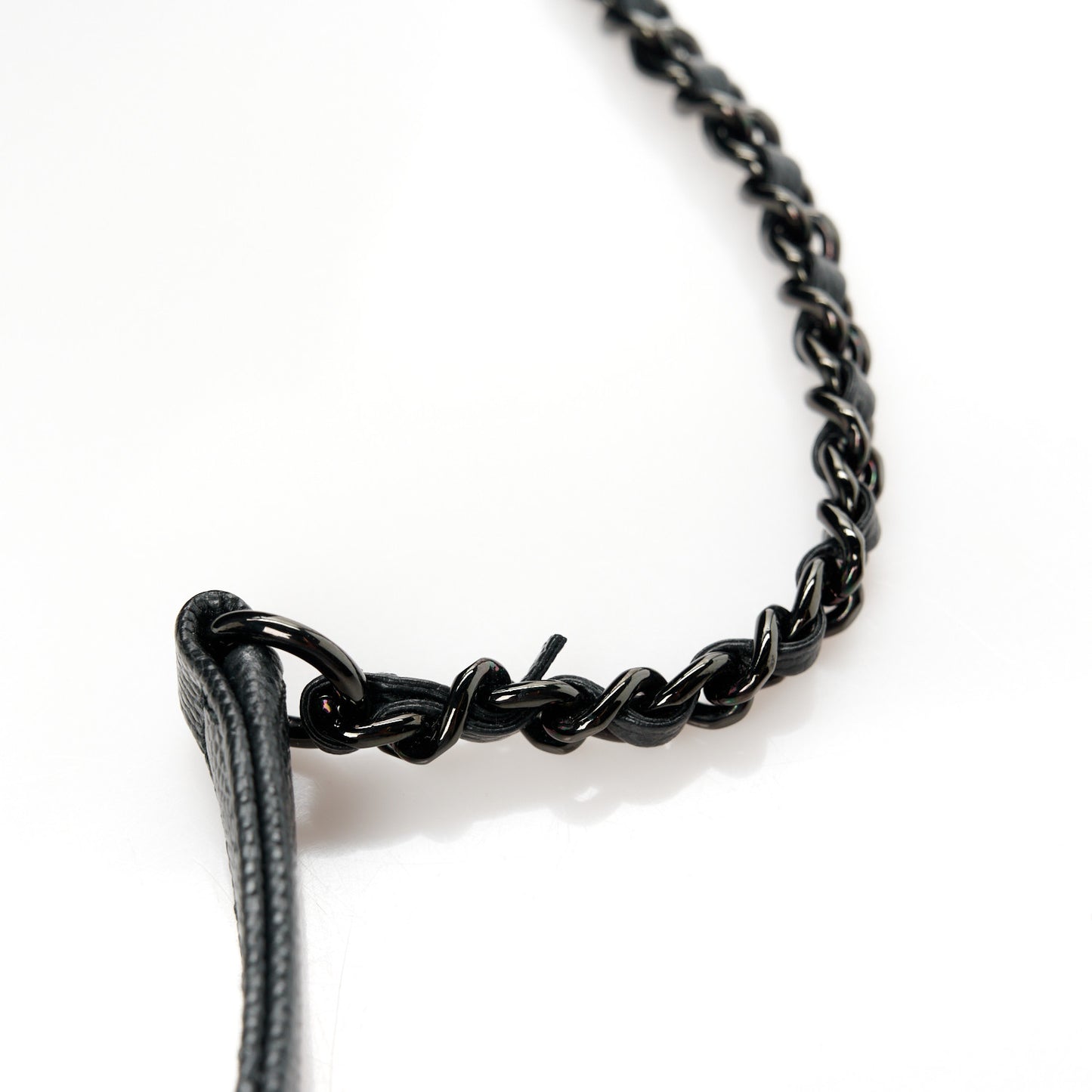 Caviar Chevron Quilted Mini Coco Handle Flap So Black