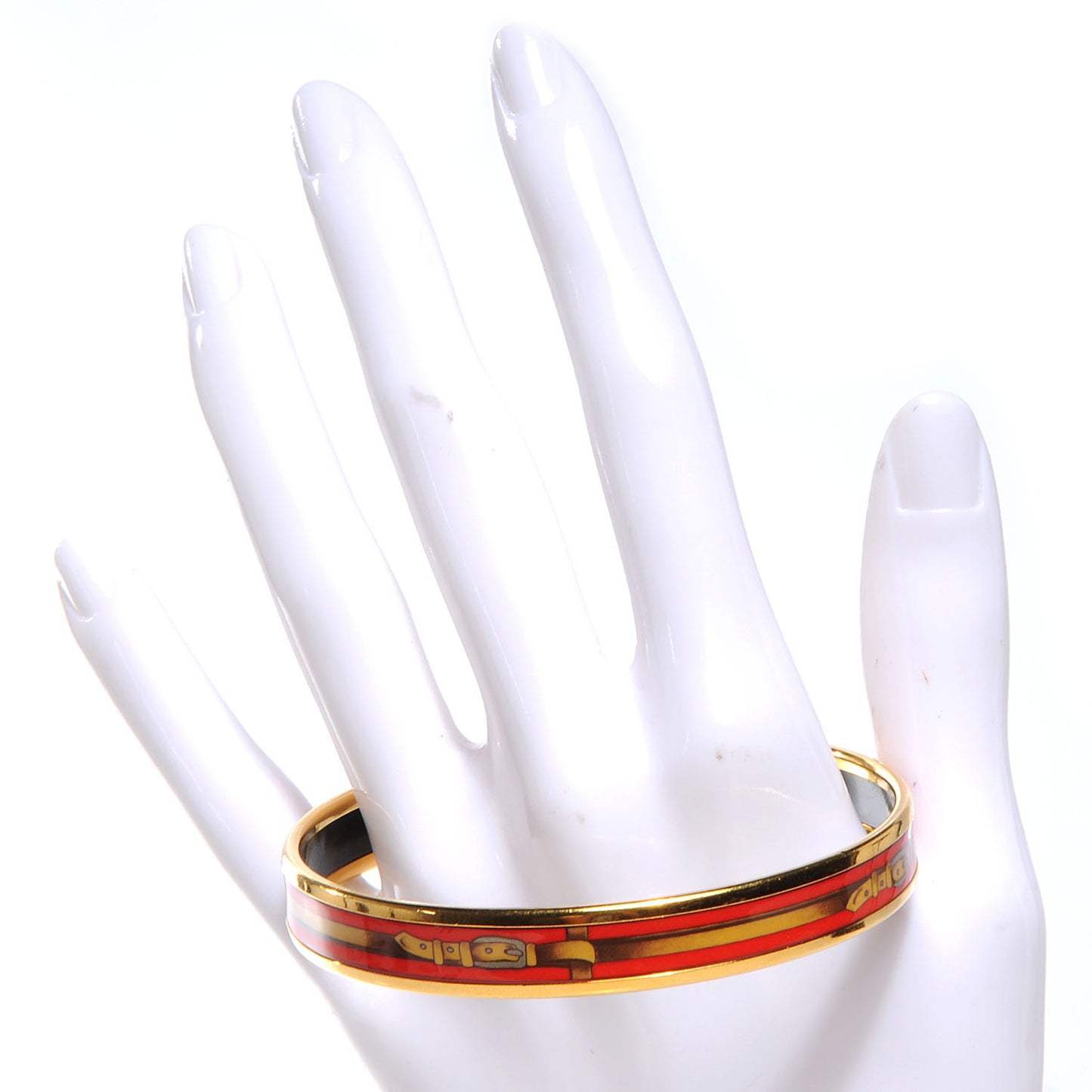 Enamel Narrow Printed Buckle Bracelet 70