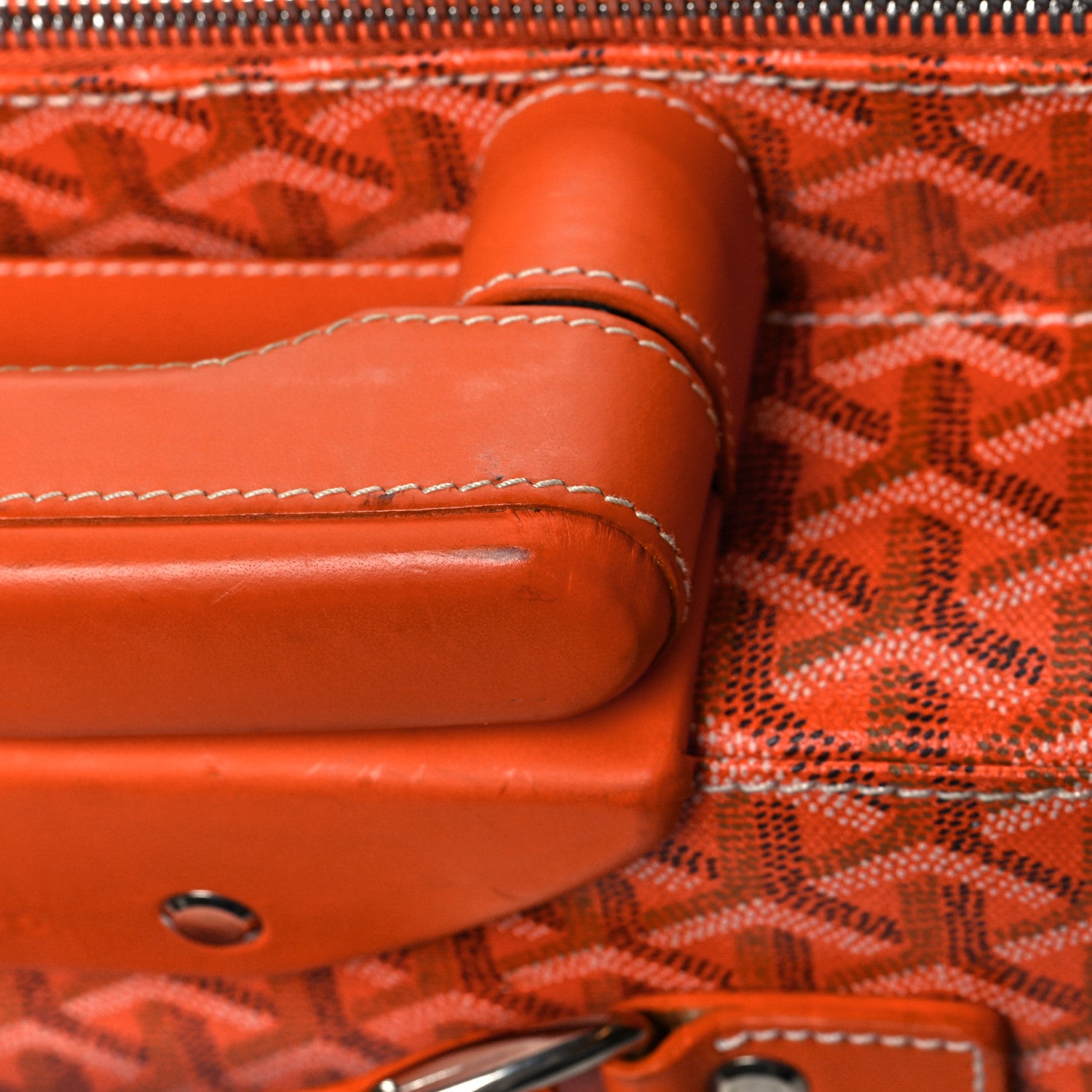 Goyard Goyardine Rolling Suitcase Trolley PM Orange 19 of 25