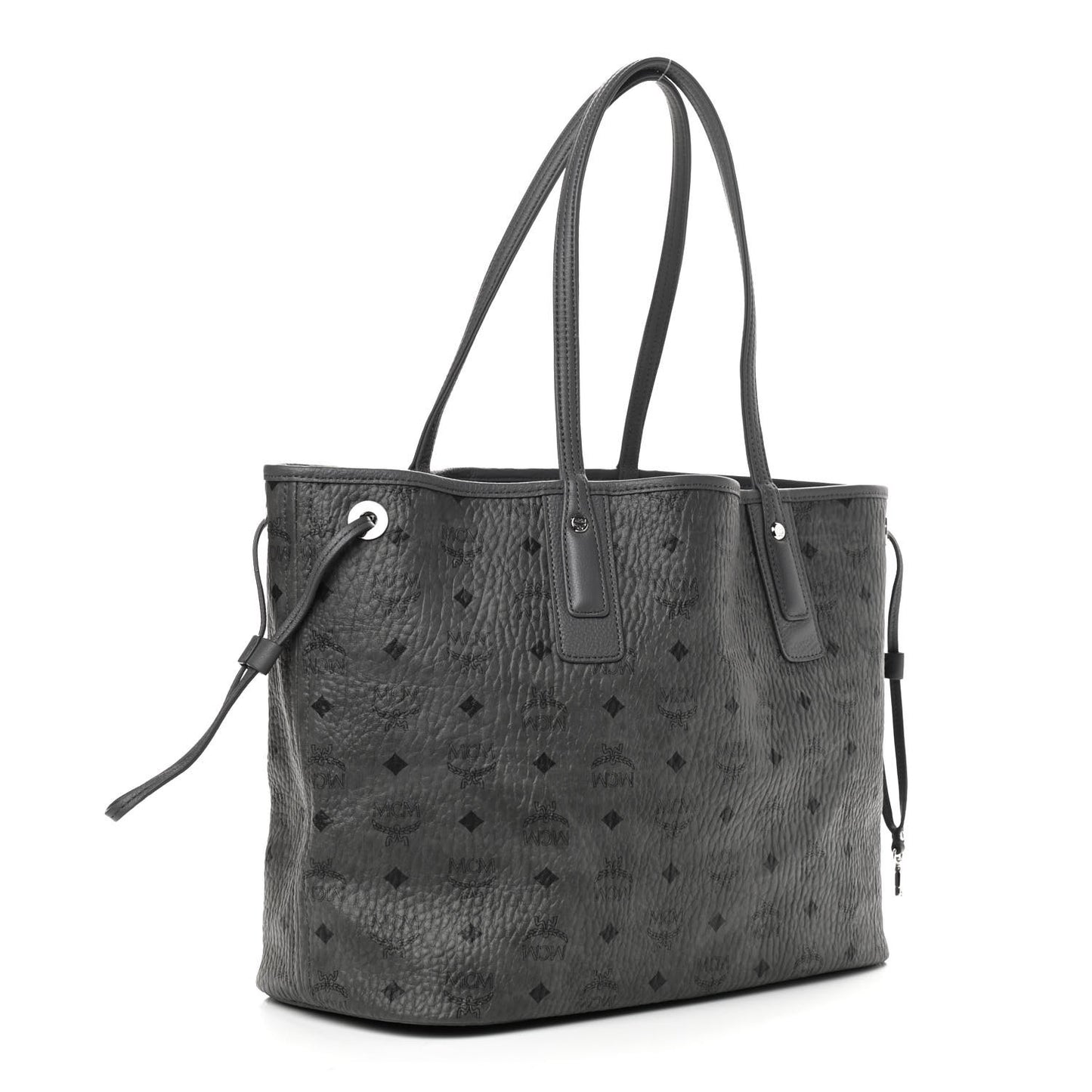 Visetos Medium Reversible Shopper Tote Phantom Grey