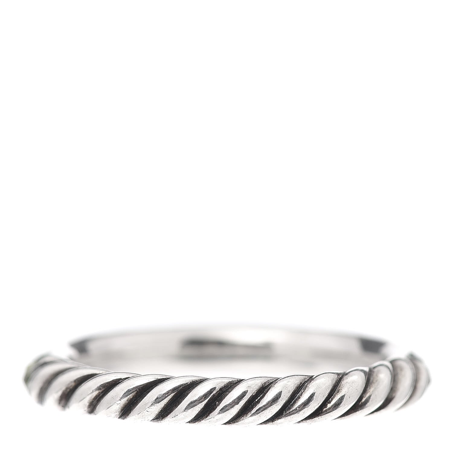 David Yurman Sterling Silver Peridot Cable Berries Ring 56 7.5 3 of 4