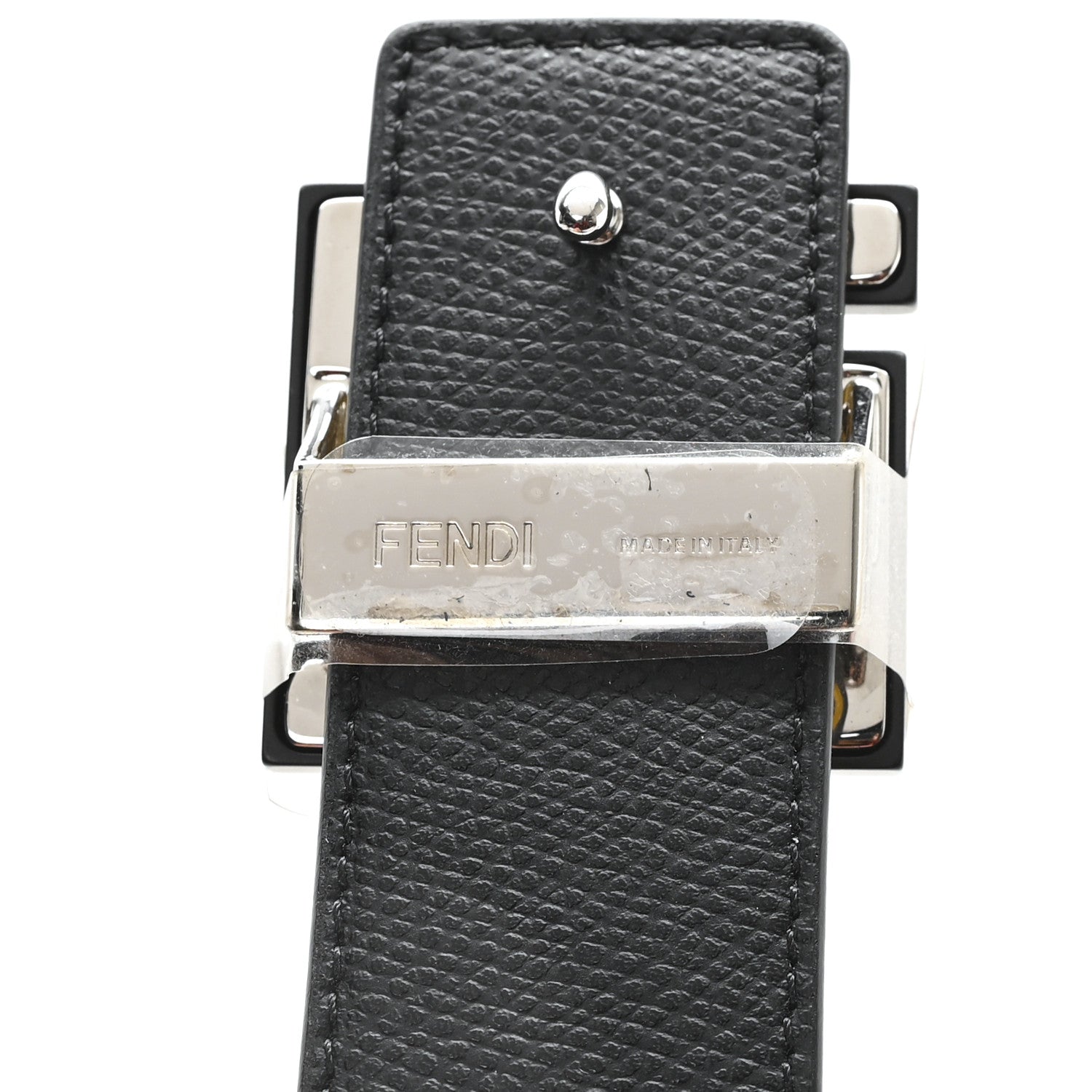 Fendi Vitello King FF 95 38 Belt Yellow Black 3 of 5