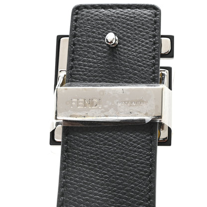 Fendi Vitello King FF 95 38 Belt Yellow Black 3 of 5