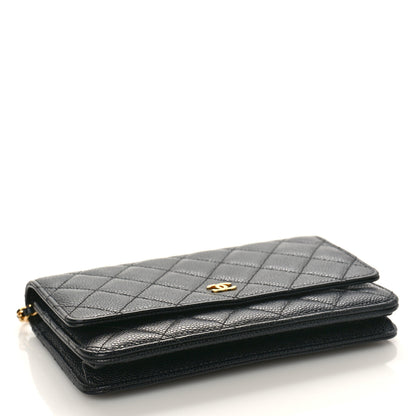 Chanel Caviar Quilted Wallet on Chain WOC Black 4 of 9