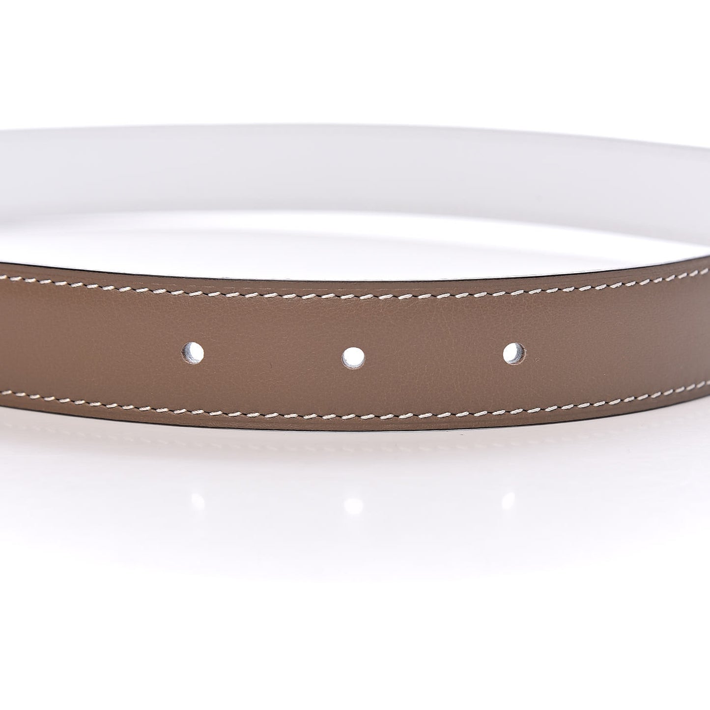 Epsom Swift 24mm Collier De Chien CDC Belt 90 White Etoupe