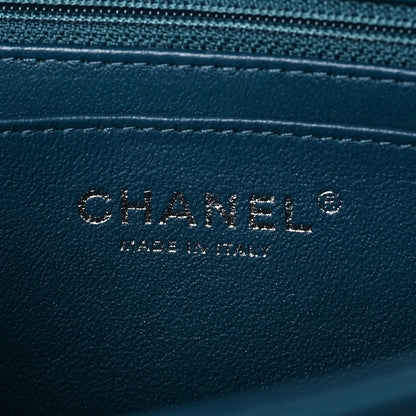 Chanel Lambskin Quilted Mini Rectangular Flap Dark Blue 5 of 7
