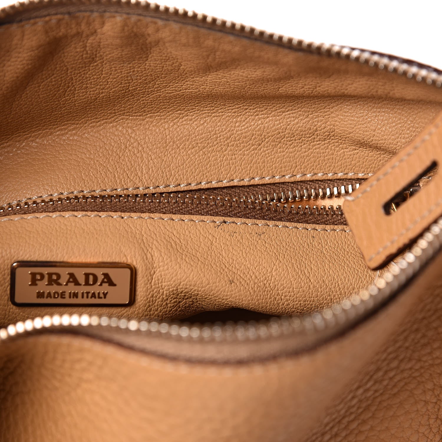Prada Vitello Daino Shoulder Bag Sabbia 7 of 17