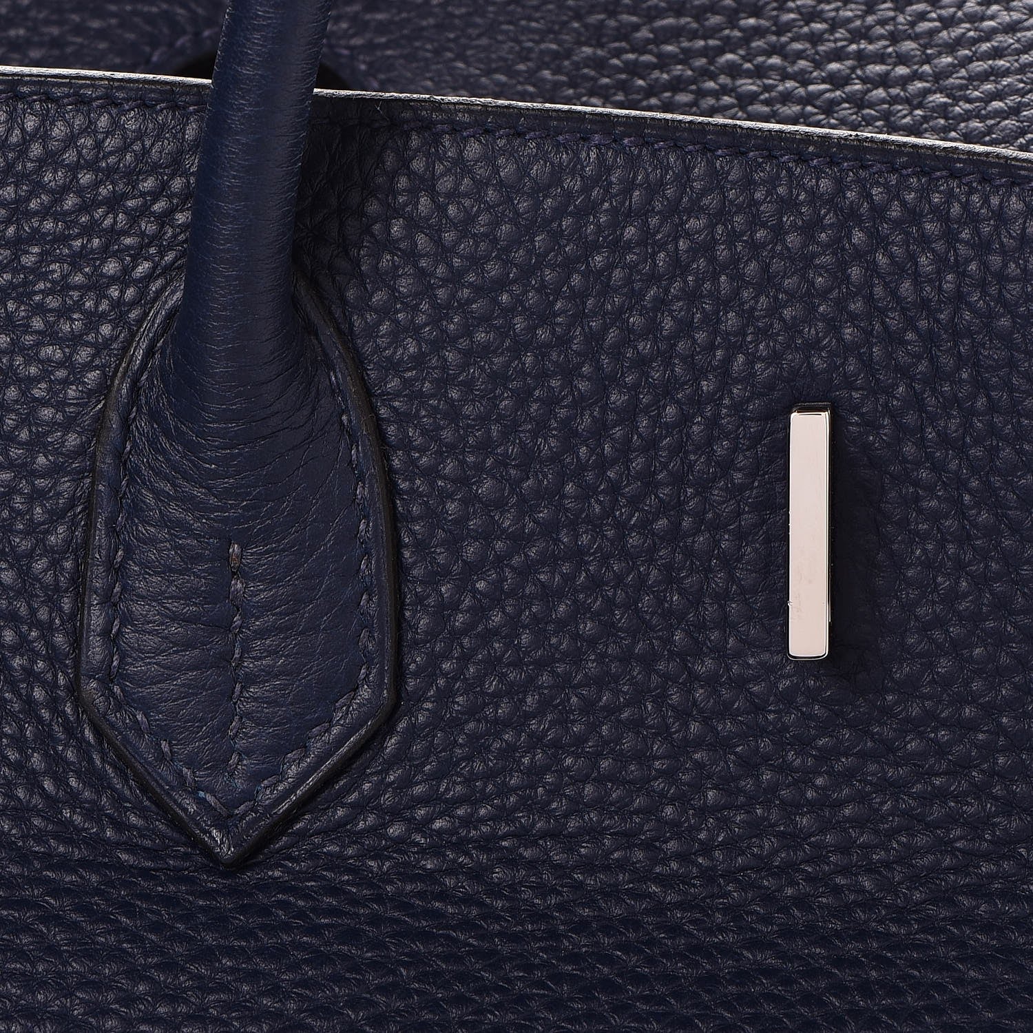 Hermes Taurillon Clemence Birkin 40 Bleu De Prusse 24 of 41